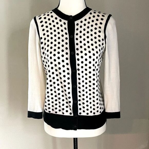 LOFT Sweaters - NWOT! Ann Taylor LOFT Black and Cream Cardigan. Size Small.